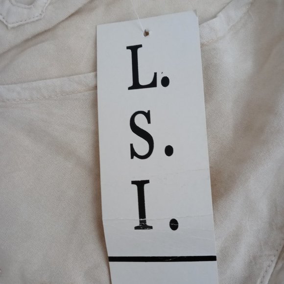 NWT L.S.I Foan Colored Blouse Size 1 - Picture 6 of 7
